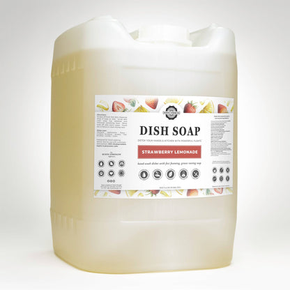 Rustic Strength - Dish Soap - Summer Scents: Crystal Creek / 1 gallon glass jug