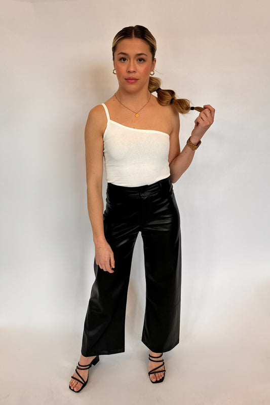 Dahlia Straight Leather Pants