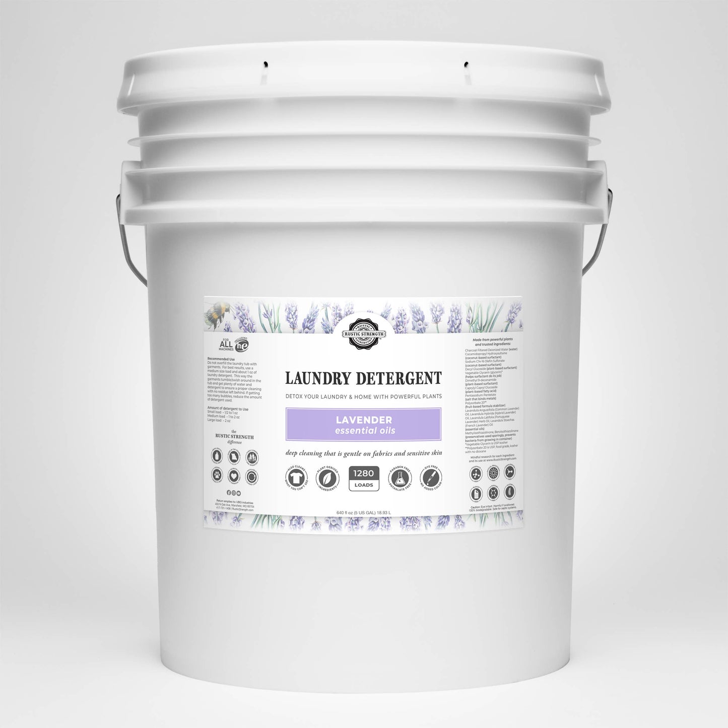 Rustic Strength - Truly Hypoallergenic Laundry Detergent | Non-Toxic for Skin: Fresh Linen - FO / 4 oz Sample