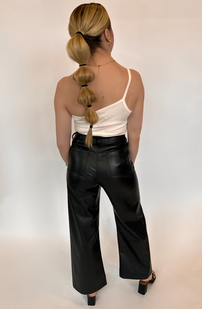 Dahlia Straight Leather Pants