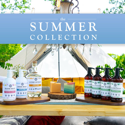 Rustic Strength - Dish Soap - Summer Scents: Crystal Creek / 1 gallon glass jug