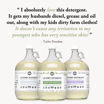 Rustic Strength - Truly Hypoallergenic Laundry Detergent | Non-Toxic for Skin: Fresh Linen - FO / 4 oz Sample