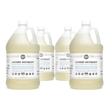 Rustic Strength - Truly Hypoallergenic Laundry Detergent | Non-Toxic for Skin: Hypoallergenic (Unscented) / Gallon Glass Jug