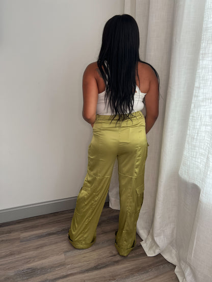 Bradshaw Satin Cargo Pants