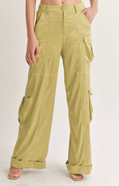 Bradshaw Satin Cargo Pants