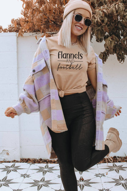 Flannels and Football Graphic Tee