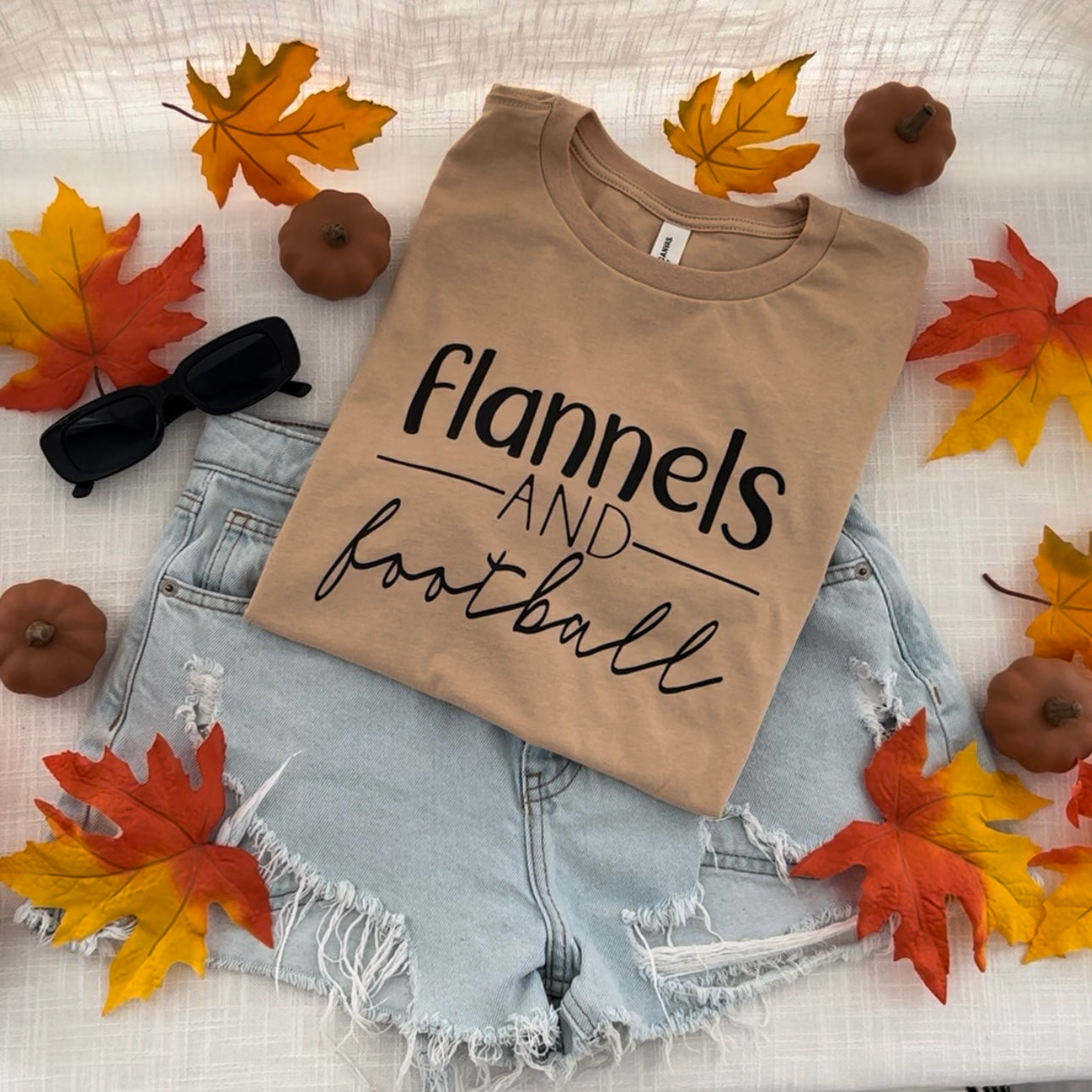 Flannels and Football Graphic Tee